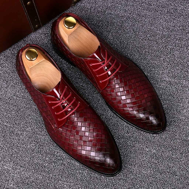 Scarpe eleganti da uomo d'affari Scarpe in pelle di coccodrillo Scarpe casual Brock con strisce a punta, 44, 45, 46, 47