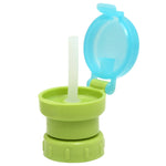 Bevande in bottiglia portatili per bambini Tappo di cannuccia di ricambio anti-trabocco e anti-schiacciamento, Green, Red, Blue, Yellow