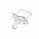 Ciuccio trasparente con pollice a testa tonda in silicone pieno per prodotti per bambini, Thumb, Round Head