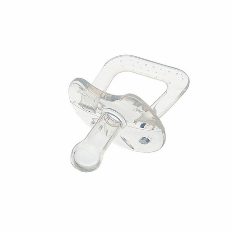 Ciuccio trasparente con pollice a testa tonda in silicone pieno per prodotti per bambini, Thumb, Round Head