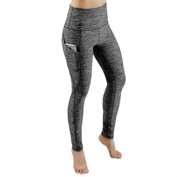 Leggings sportivi slim attillati da donna a vita alta sui fianchi, S, M, L, XL