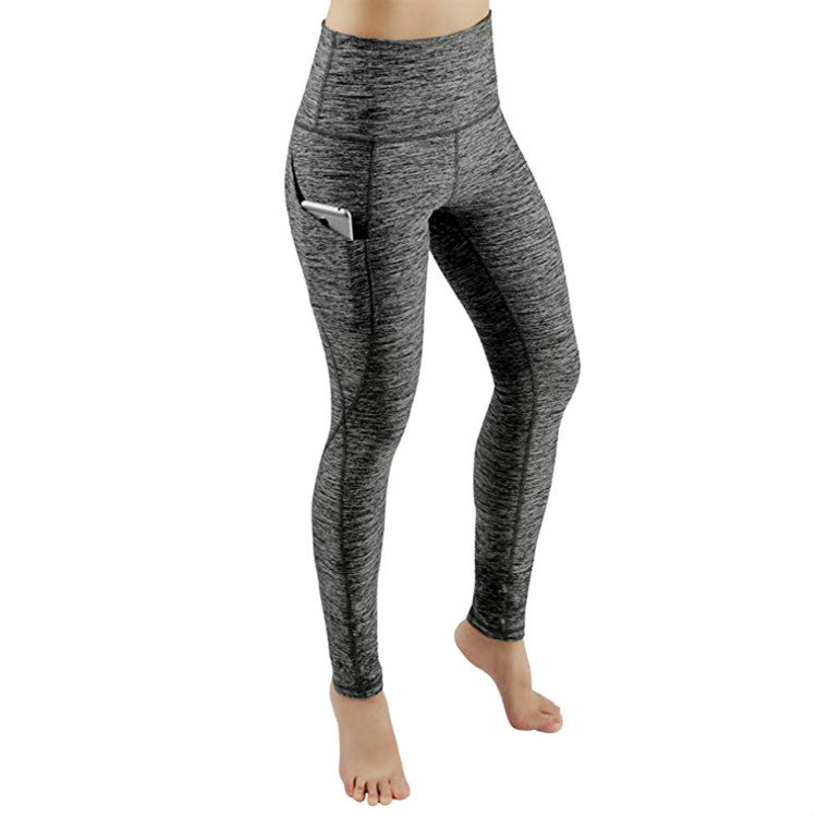 Leggings sportivi slim attillati da donna a vita alta sui fianchi, S, M, L, XL
