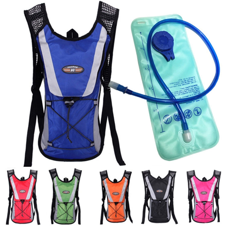Zaino da ciclismo per alpinismo e sport all'aria aperta con borsa per l'acqua da 2 litri, Blue with Water Bag, Red with Water Bag, Orange with Water Bag, Black with Water Bag, Pink with Water Bag, Green with Water Bag