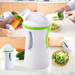 Tergicristallo rotante da taglio con imbuto a spirale multifunzione da cucina, Rotating Cutting Grater