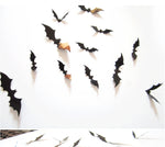 10 set di adesivi murali stereo di Halloween Adesivi per pipistrelli di simulazione