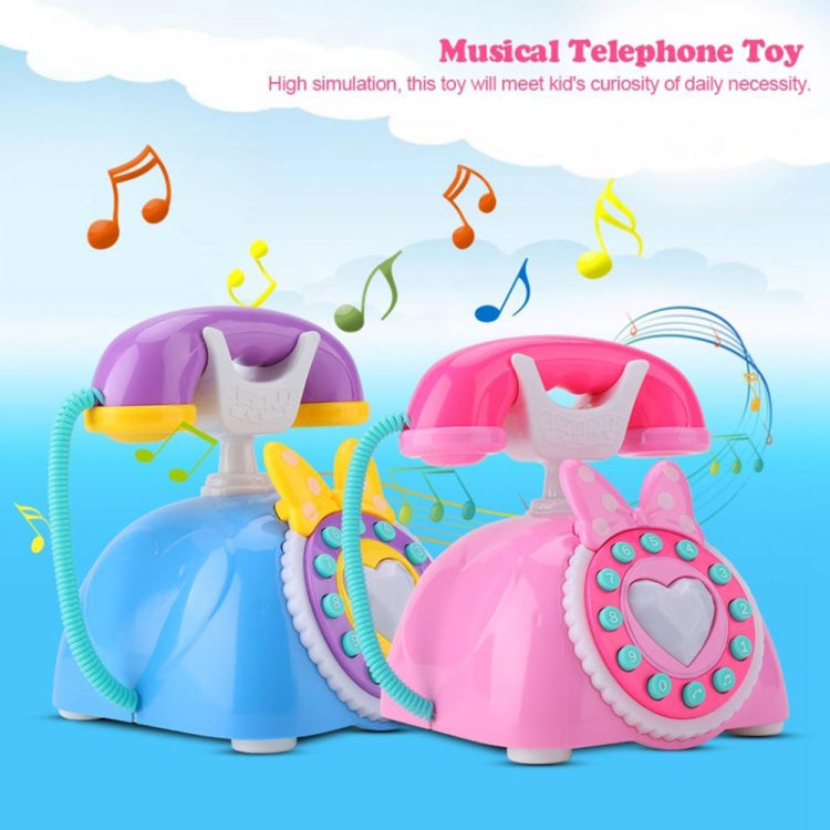 Simulazione bambino Telefono retrò Musica leggera Cartone animato Educazione precoce Puzzle Giocattoli musicali