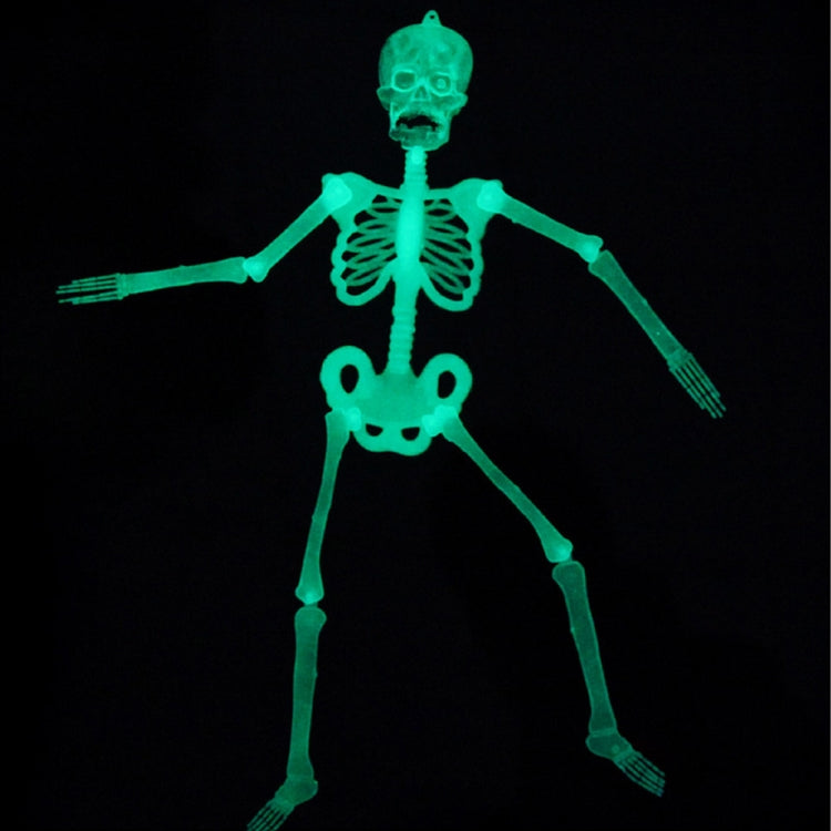 Scheletro luminoso Puntelli per attività di Halloween Bar Forniture per la decorazione della casa stregata Scheletro fluorescente, Small（35cm), Medium(90cm), Large(150cm)