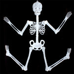 Scheletro luminoso Puntelli per attività di Halloween Bar Forniture per la decorazione della casa stregata Scheletro fluorescente, Small（35cm), Medium(90cm), Large(150cm)