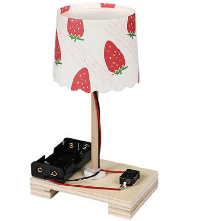 Lampada da tavolo piccola in legno 12x10x5 cm
