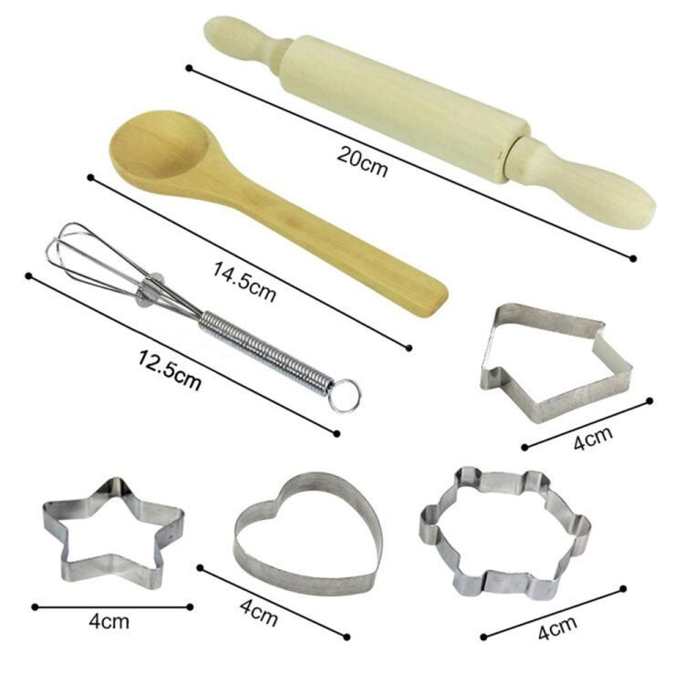 11 pezzi/set kit da cucina per bambini, costume da chef, gioco di ruolo, grembiule, cappello, guanti, set per bambini, 11 PCS / Set Chef Set