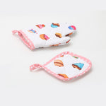 11 pezzi/set kit da cucina per bambini, costume da chef, gioco di ruolo, grembiule, cappello, guanti, set per bambini, 11 PCS / Set Chef Set