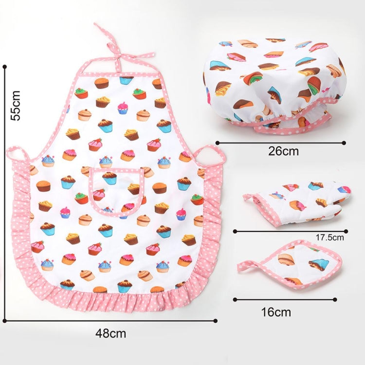 11 pezzi/set kit da cucina per bambini, costume da chef, gioco di ruolo, grembiule, cappello, guanti, set per bambini, 11 PCS / Set Chef Set