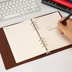 Blocco note aziendale, quaderno interno sostituibile, diario ispessito, fogli sciolti, A5 Black, A5 Pink, A5 Red, A5 Blue, A5 Orange, B5 Black, B5 Red, B5 Brown