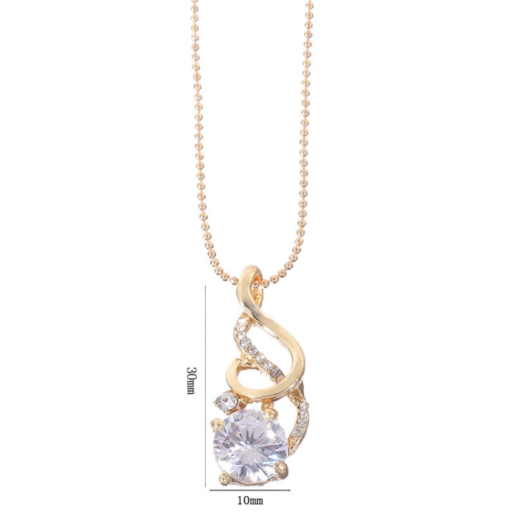 Set di gioielli in cristallo con zirconi per matrimonio alla moda per le donne