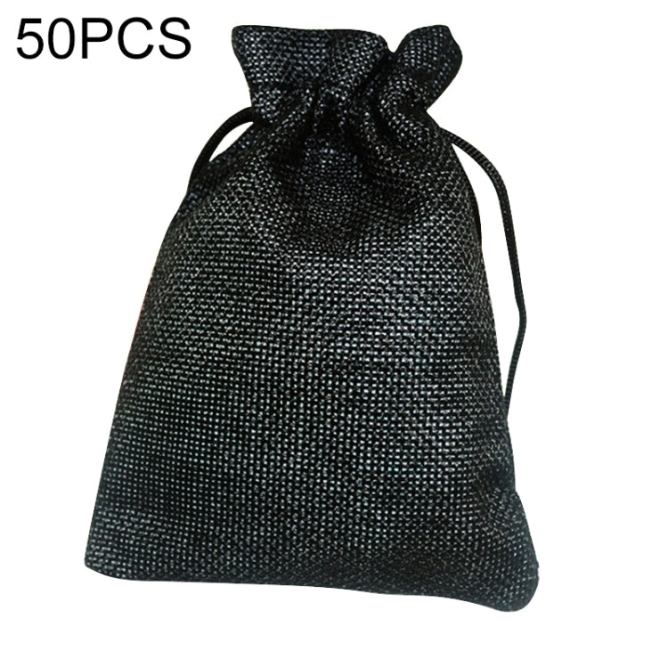 50 sacchetti regalo multiformato in lino di iuta con coulisse, per matrimoni, compleanni, feste, sacchetti regalo con coulisse, 7x9cm