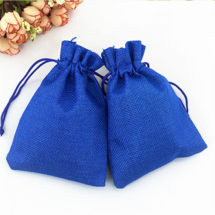 50 sacchetti regalo multiformato in lino di iuta con coulisse, per matrimoni, compleanni, feste, sacchetti regalo con coulisse, 15x20cm