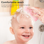 2 spazzole per massaggio al cuoio capelluto in silicone, spazzola morbida per il bagnetto del bambino, Silicone Scalp Bath Brush