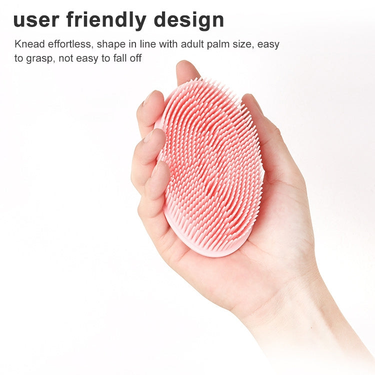 2 spazzole per massaggio al cuoio capelluto in silicone, spazzola morbida per il bagnetto del bambino, Silicone Scalp Bath Brush
