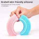 2 spazzole per massaggio al cuoio capelluto in silicone, spazzola morbida per il bagnetto del bambino, Silicone Scalp Bath Brush