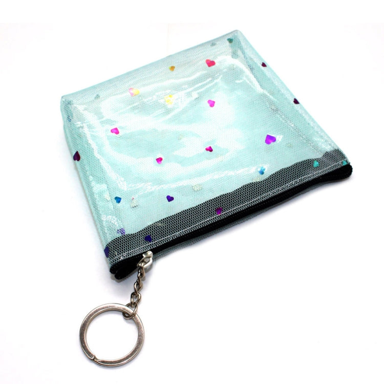 Borsa con cerniera trasparente mini portamonete in gelatina impermeabile in PVC da 3 pezzi