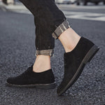 Scarpe uomo Oxford in pelle scamosciata stile britannico