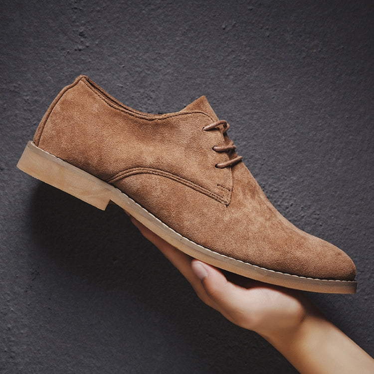 Scarpe uomo Oxford in pelle scamosciata stile britannico