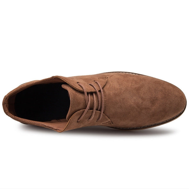 Scarpe uomo Oxford in pelle scamosciata stile britannico