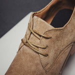 Scarpe uomo Oxford in pelle scamosciata stile britannico