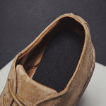 Scarpe uomo Oxford in pelle scamosciata stile britannico