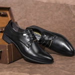 Scarpe eleganti da uomo in pelle sintetica punta 38-48