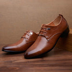 Scarpe eleganti da uomo in pelle sintetica punta 38-48