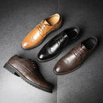Scarpe da uomo inglesi brogue formali da lavoro