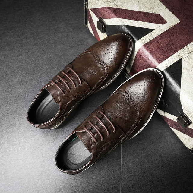 Scarpe da uomo inglesi brogue formali da lavoro