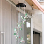 Creative Electronics Solar LED Hummingbird Wind Chime Light Sette colori, Hummingbird