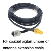 Cavo adattatore coassiale SMA femmina a N femmina RG58, SMA Female to N Female 0.5m, SMA Female to N Female 1m, SMA Female to N Female 1.5m, SMA Female to N Female 3m, SMA Female to N Female 5m, SMA Female to N Female 10m