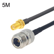 Cavo adattatore coassiale SMA femmina a N femmina RG58, SMA Female to N Female 0.5m, SMA Female to N Female 1m, SMA Female to N Female 1.5m, SMA Female to N Female 3m, SMA Female to N Female 5m, SMA Female to N Female 10m