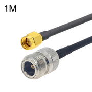 Cavo adattatore coassiale SMA maschio a N femmina RG58, SMA Male to N Female 0.5m, SMA Male to N Female 1m, SMA Male to N Female 1.5m, SMA Male to N Female 3m, SMA Male to N Female 5m, SMA Male to N Female 10m