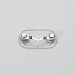 5 pezzi Porta occhiali magnetici Spilla magnetica Clip per occhiali per auricolare per targa, Black, Silver, White Diamond, Colored Diamond
