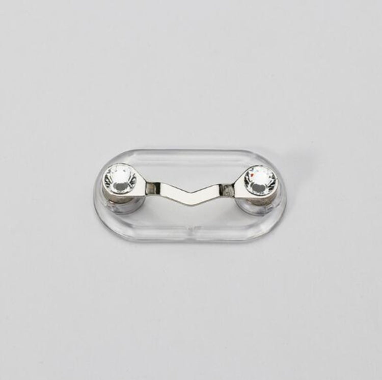 5 pezzi Porta occhiali magnetici Spilla magnetica Clip per occhiali per auricolare per targa, Black, Silver, White Diamond, Colored Diamond