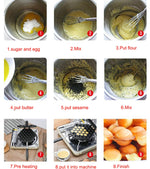 Stampo da forno antiaderente per uso domestico QQ Vassoio da forno per uova, QQ Egg Baking Tray