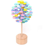 Lecca lecca rotante in legno massello Serie Fischer Ornamenti creativi Artefatto di decompressione del giocattolo di decompressione