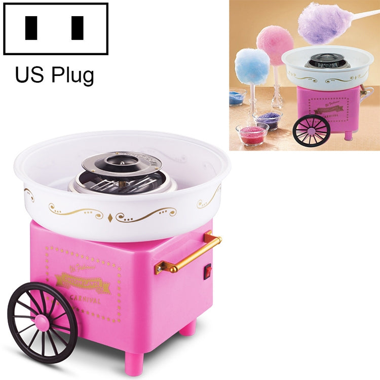 Mini macchina per zucchero filato con carrello retrò, U.S. Regulations 110 V, European Regulations 220 V, Australian Regulations 220 V, British Regulations 220 V, National Standard 220 V