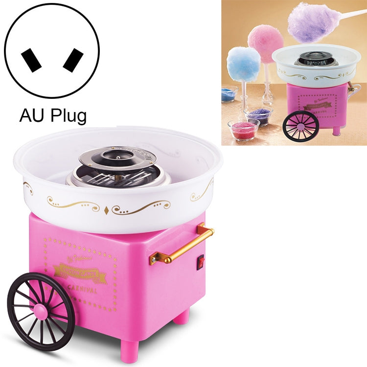 Mini macchina per zucchero filato con carrello retrò, U.S. Regulations 110 V, European Regulations 220 V, Australian Regulations 220 V, British Regulations 220 V, National Standard 220 V