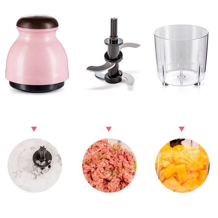Tazza di miscelazione portatile Spremiagrumi elettrico per latte di soia Macchina da cucina multifunzione Tritacarne domestico, Plastic Cup, Glass Cup