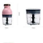 Tazza di miscelazione portatile Spremiagrumi elettrico per latte di soia Macchina da cucina multifunzione Tritacarne domestico, Plastic Cup, Glass Cup