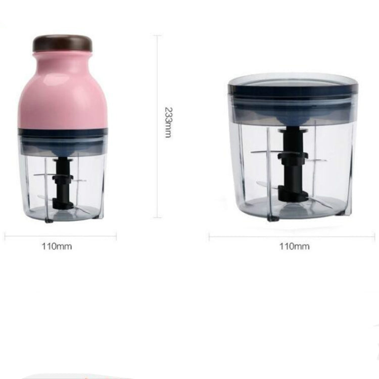 Tazza di miscelazione portatile Spremiagrumi elettrico per latte di soia Macchina da cucina multifunzione Tritacarne domestico, Plastic Cup, Glass Cup