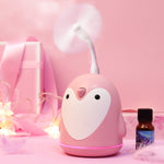 Umidificatore aromatico da 220 ml Simpatico pinguino USB Diffusore d'aria Home Office Car Mist Maker Purificatore d'aria