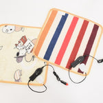 Tappetino riscaldante per animali Tappetino riscaldante Tappetino riscaldante invernale Tappeto Peluche Coperta elettrica Tappetino riscaldante per sedile, 45x45cm 220V CN Plug, 45x45cm 12V for Car