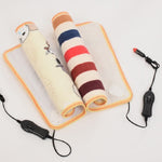 Tappetino riscaldante per animali Tappetino riscaldante Tappetino riscaldante invernale Tappeto Peluche Coperta elettrica Tappetino riscaldante per sedile, 45x45cm 220V CN Plug, 45x45cm 12V for Car