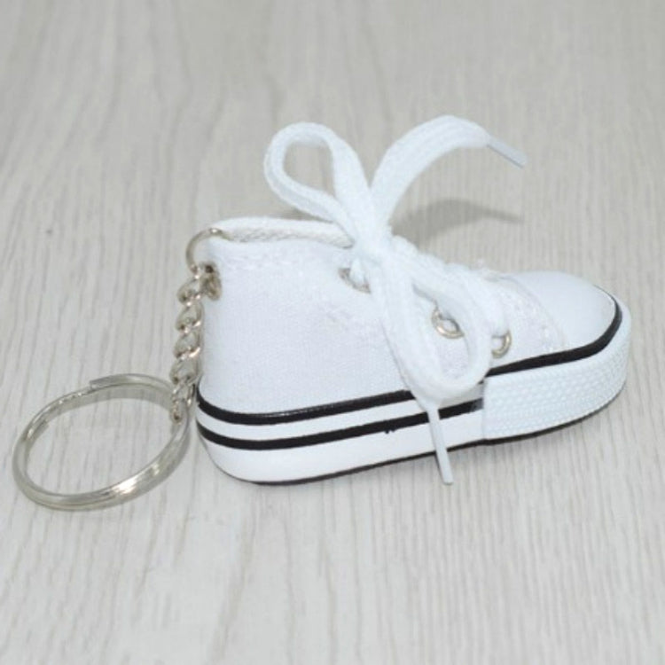 Ciondolo portachiavi sneaker con mini scarpe di tela da 2 pezzi